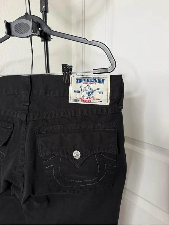 True Religion Men’s Black Jeans Size 36 World Tour