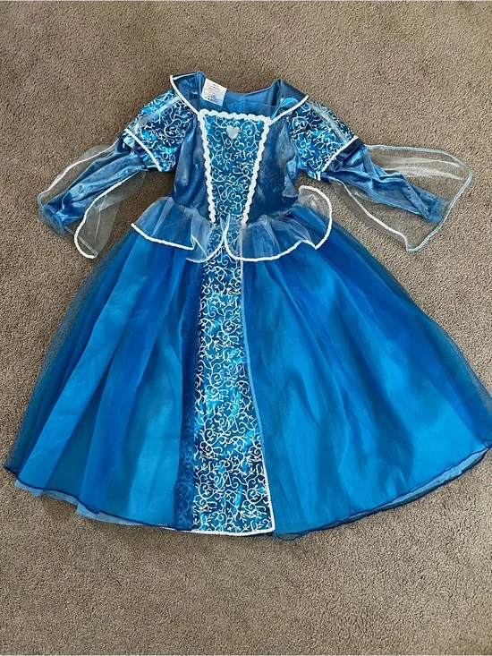 Blue Princess Tulle Dress-Up Costume for Kids