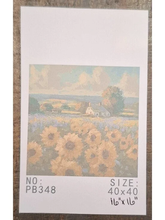 NEW Sunflower Landscape Paint By Number Kit for Adults Beginner 16