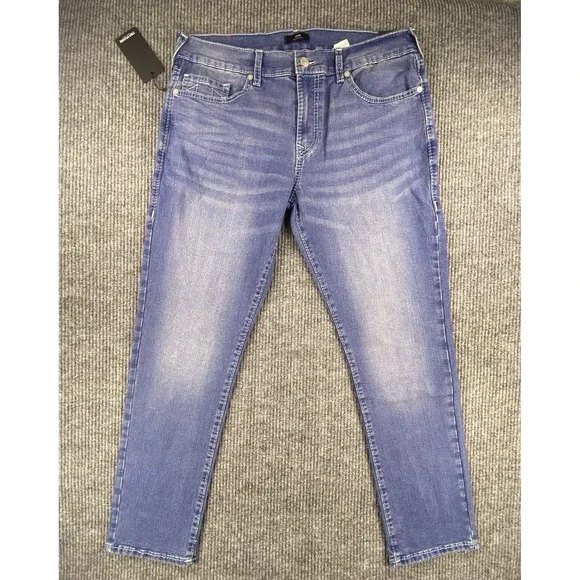 True Religion Geno Big T NF Slim Jeans Men's Size 38 Medium Neptune‎ Wash NWT