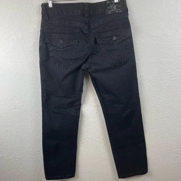 True Religion Ricky Relaxed Straight‎ Jeans Flap Men 33