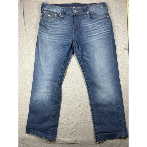 True Religion Section Skinny Flap Pocket Men’s Blue Jeans Size‎ *ALTERED 36x26