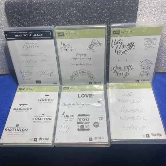Stampin' Up Lot Of 6 Sale-a-Bration Sets; Whimsical Words And More
