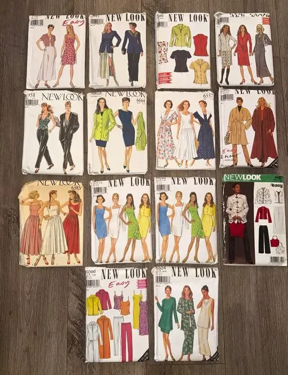 Lot of 11 New Look Women’s Sewing Patterns Dresses Skirts Suits Tops & Outerwear