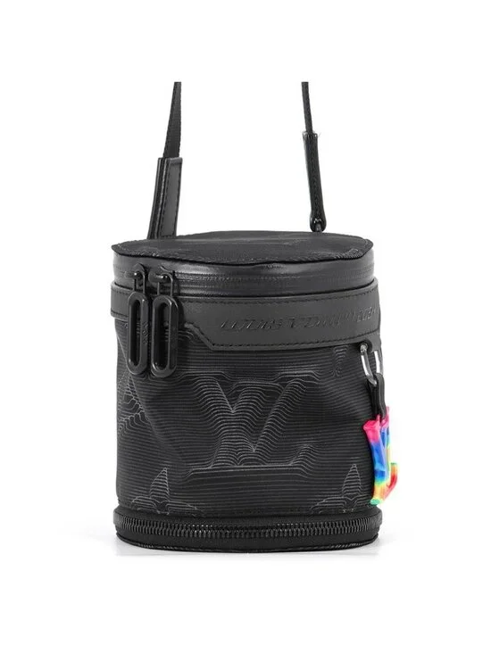 Louis Vuitton Shoulder Bag 3D Monogram Expansion Double Polochon 2-Way Black