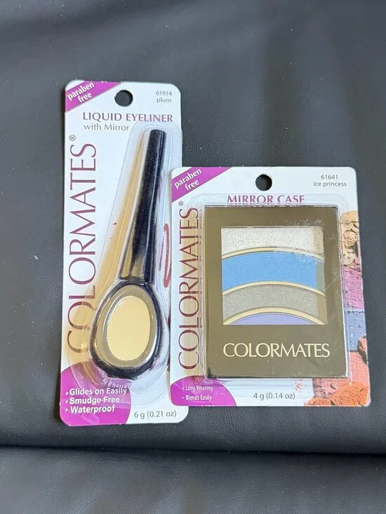Colormates 61914 Plum Liquid Eyeline & 61641 Ice Princess Eyeshadow w/ Mirror
