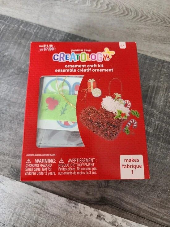 Creatology Ornament Craft Kit Christmas STOCKING Children Kids Creativity NEW