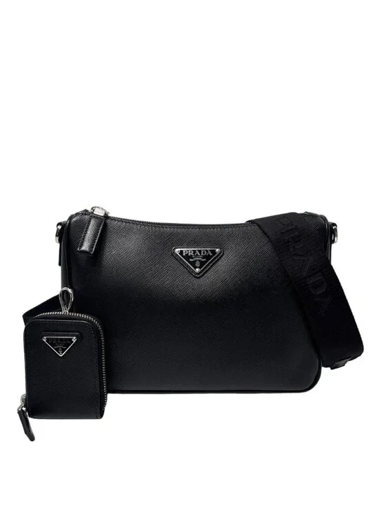 Prada Saffiano Leather Shoulder Bag