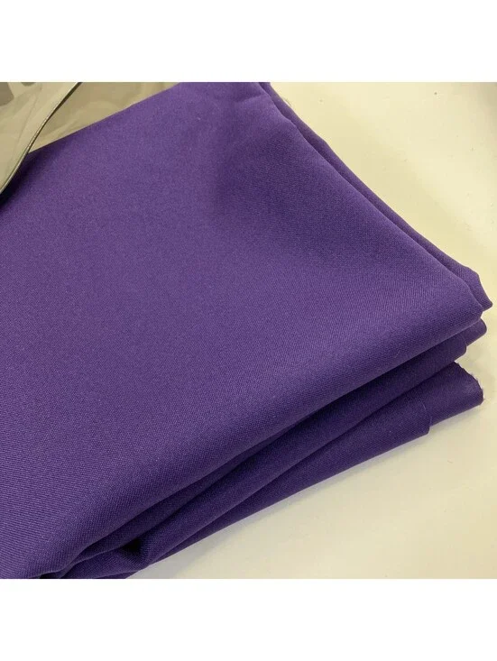 Dark Purple Polyester Fabric For Sewing And Crafts Shiny 60x64
