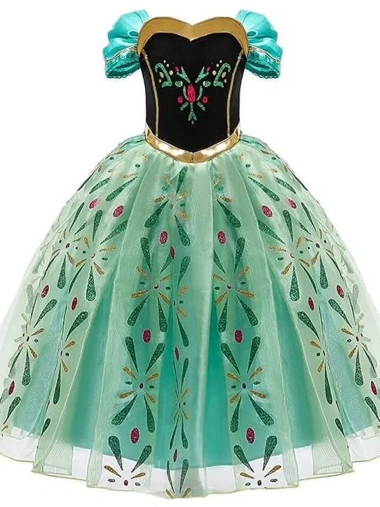 Disney ❄️ FROZEN ❄️ ANNA CORONATION DELUXE DRESS SIZE 3T-4T (100) 🌟EUC🌟