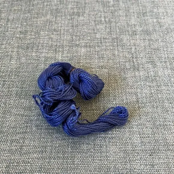 Blue Needlepoint Thread Yarn