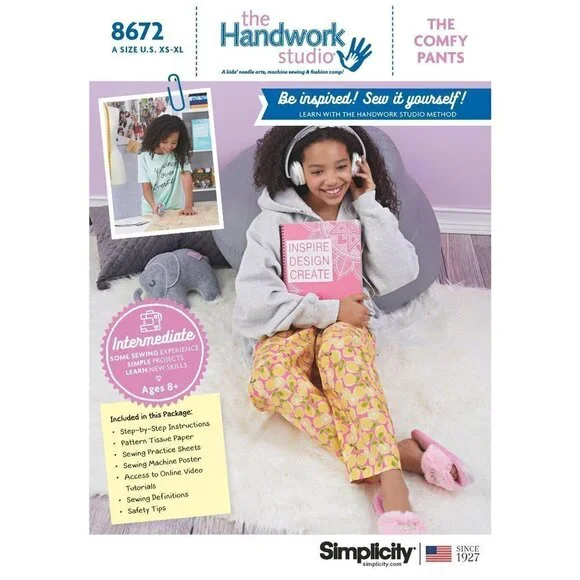 Simplicity Sewing Pattern 8672 Girls Comfy‎ Pants Size XS-XL