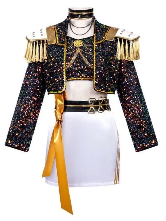 Kpop Demon Hunter Mira Sequin Performance Costume (read full description)