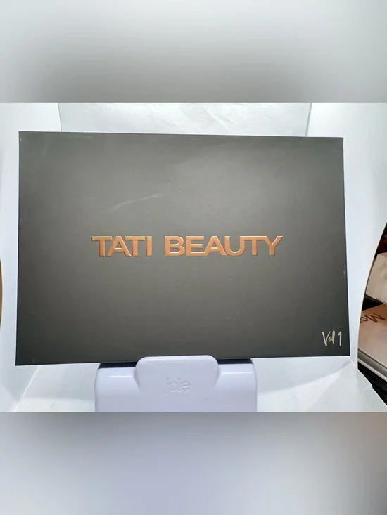 TATI BEAUTY Vol. 1 Eyeshadow Palette — Matte Black with Rose Gold Logo