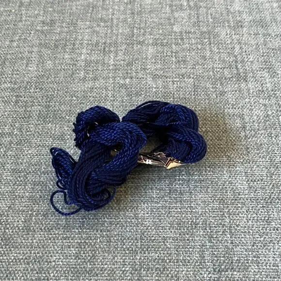 Blue Needlepoint Thread Yarn