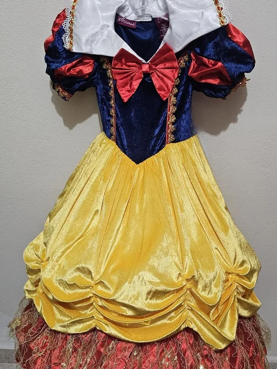 Classic Princess Yellow & Blue Girls' Costume Dress