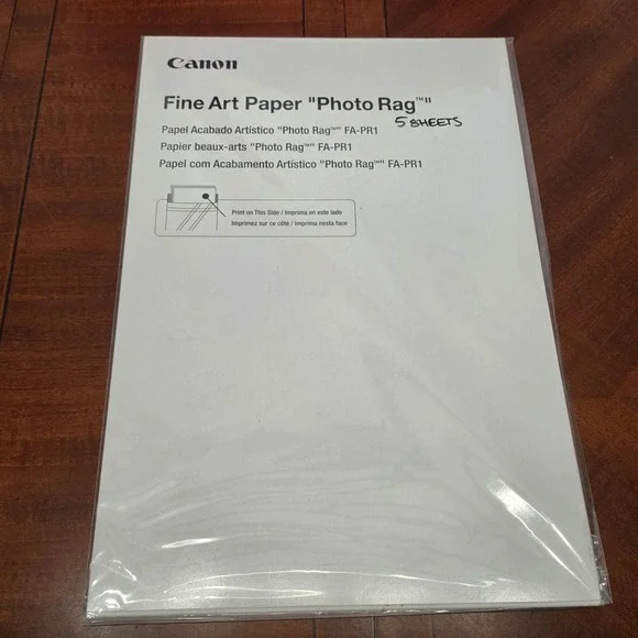 Canon Fine Art Paper 13x19 White Photo‎ Rag II FA-PR1 5 Sheets Inkjet Printing