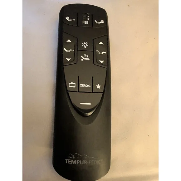 OEM Tempur-Pedic Black Remote RF358A‎ JLDK.33.01.22 Ergo