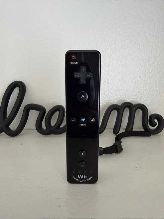 OEM Nintendo Wii/Wii U Remote Controller Motion Plus BLACK RVL-036 Genuine