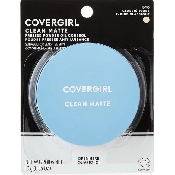 CoverGirl Clean Matte Pressed Powder Oil Control 510 Classic Ivory