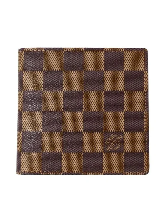 Louis Vuitton Wallet Damier Bifold Portefeuille Marco Brown