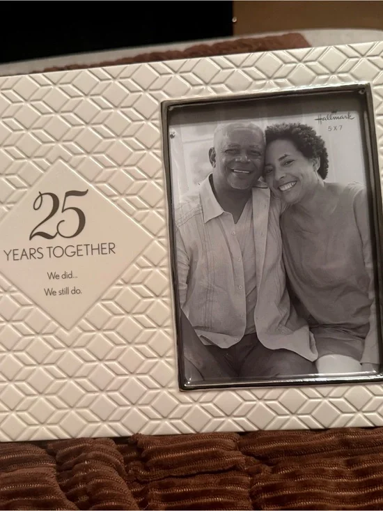 Hallmark White Textured 25 Years Together Anniversary Frame