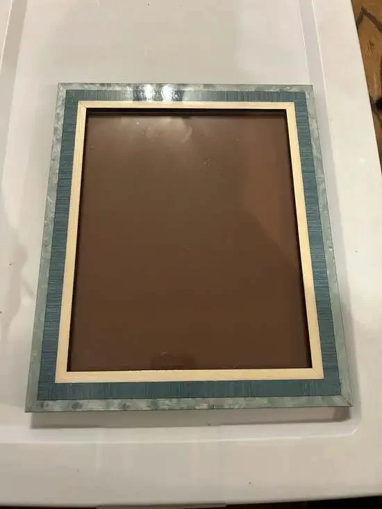 Natalini Photo Frame Blue Wood Made in Italy