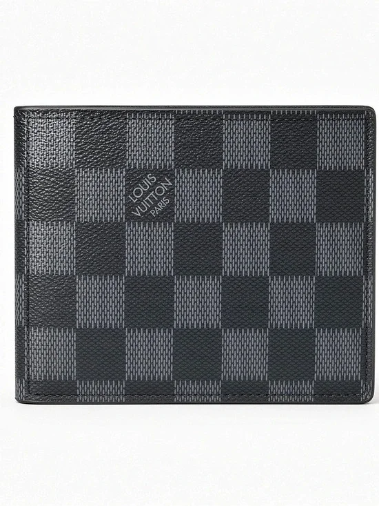 Louis Vuitton Multiple Wallet Checkered Black Like New