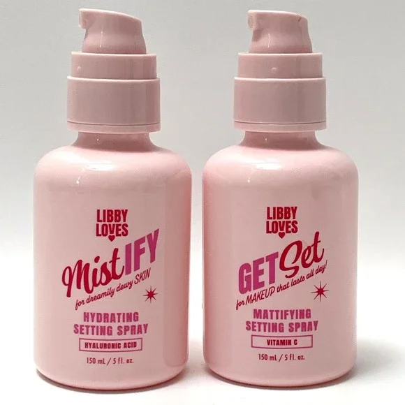 Libby Loves‎ Mistify Get Set Hydrating Mattifying Setting Spray Makeup Bundle