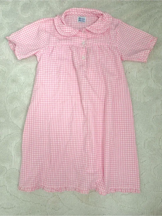 Piccino Piccino pink gingham dress