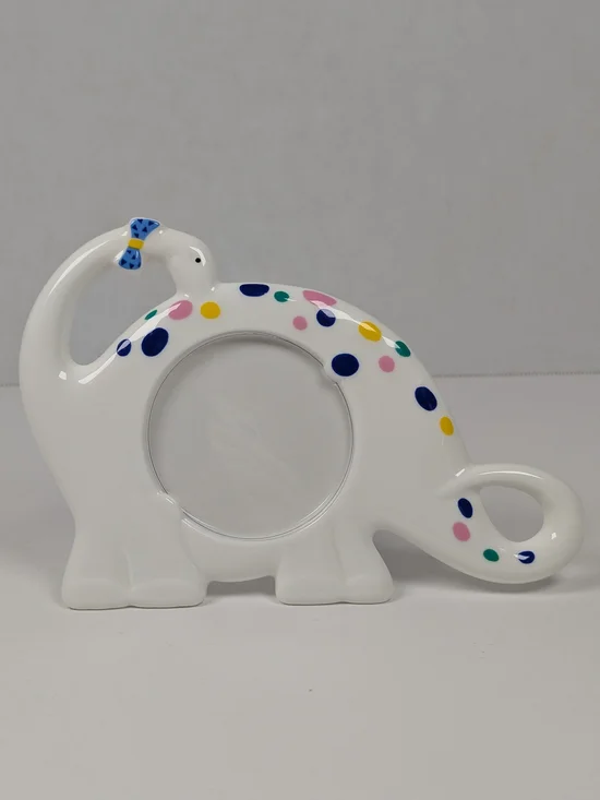 Mikasa Bone China Dino's Pal B2191 Dinosaur Picture Frame Polka Dot Japan