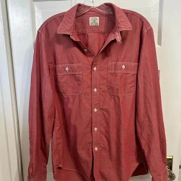 J Crew Men's Red Shirt
