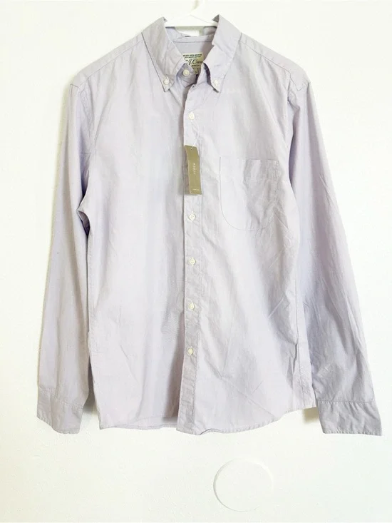 J.Crew Men's Slim Stretch Secret Wash Organic Cotton Shirt