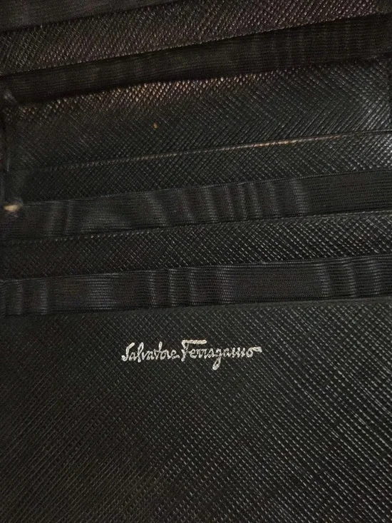 Salvatore Ferragamo vintage Saffiano Leather Gancini Wallet