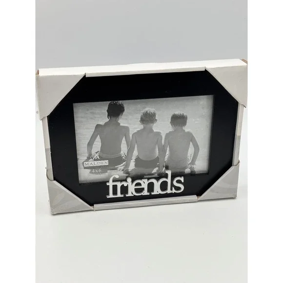 Malden International Designs Picture Friends‎ Black 4x6 Photo Picture Frame