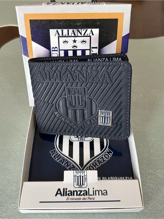 Alianza Lima Navy Blue Embossed Men's Wallet