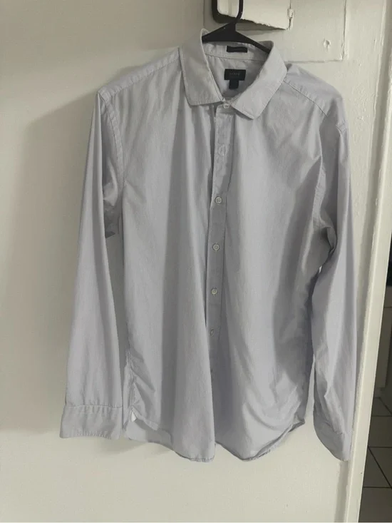 J. Crew Light Blue Men's Button-Up Dress Shirt