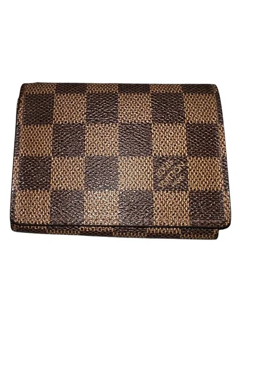 Louis Vuitton Brown Damier Ebene Checkered Men's Wallet