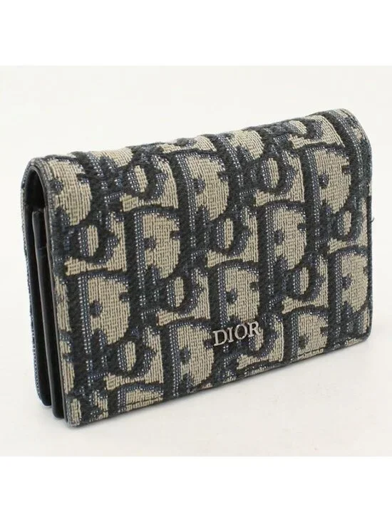 Dior Business Card Case Dior Oblique Jacquard