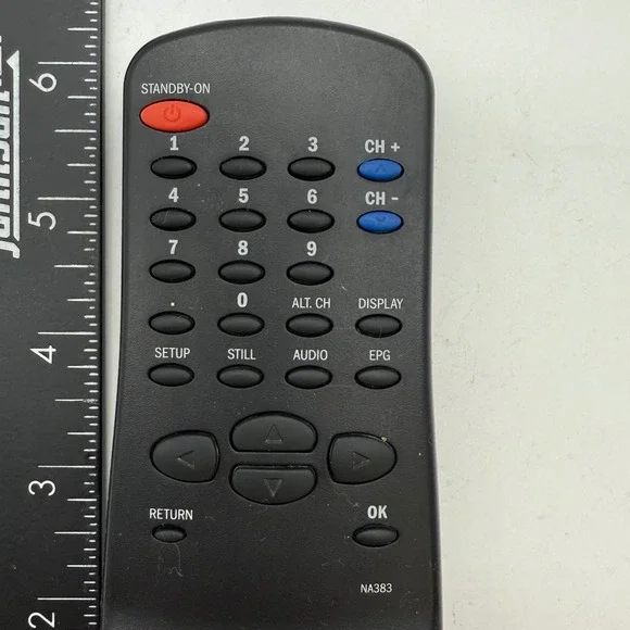 Magnavox NA383 Universal Remote‎ Control Black Replacement TV VCR DVD