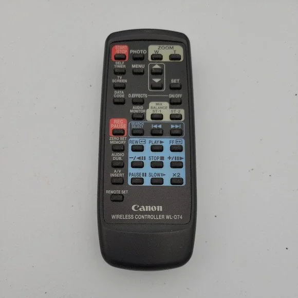 Canon WL-D74 Camcorder Remote Control For GL2 XL2 ZR10‎ ZR20 TESTED