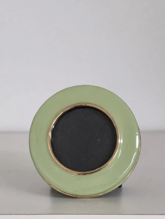Kenneth Jay Lane Apple Green Enamel Mini Frame