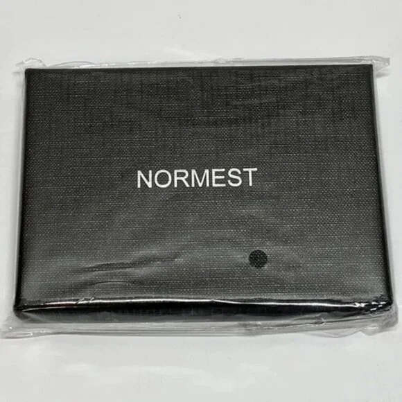 AirTag Wallet Minimalist Slim‎ ID Credit Card Holder Men's Brown Leather Normest