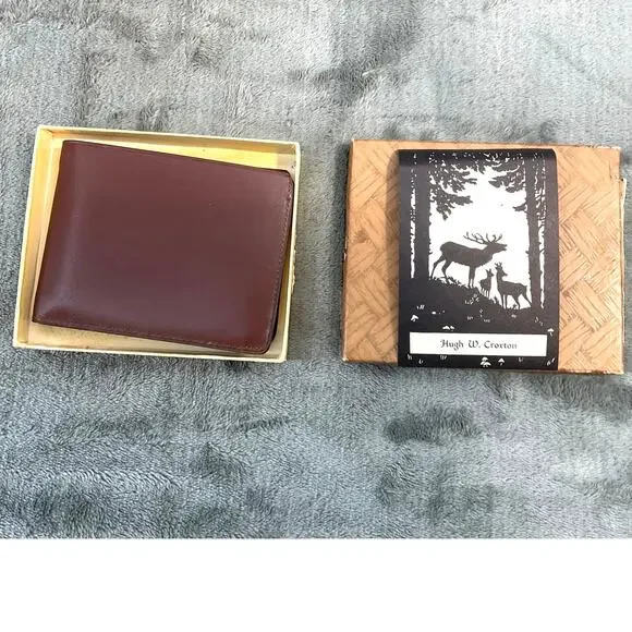 DONE NOS Vintage EK Swing-It Wallet Original Box Inserts Coin Pocket Monogramed