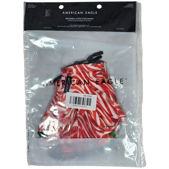 American Eagle‎ Reusable Cloth Face Masks 3-Pack NIB