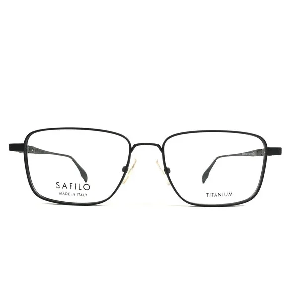 Safilo Eyeglasses Frames REGISTRO 04 PJP Matte Black Titanium 55-17-145
