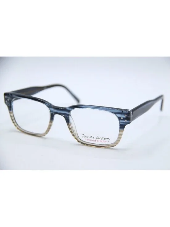 Randy Jackson X137 Zyloware 175 Blue Black Authentic Frames Eyeglasses 52-20