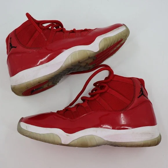 Jordan Air Jordan 11 Retro Mens Size 12 Gym Red Win Like 96‎ Sneakers 378037-623