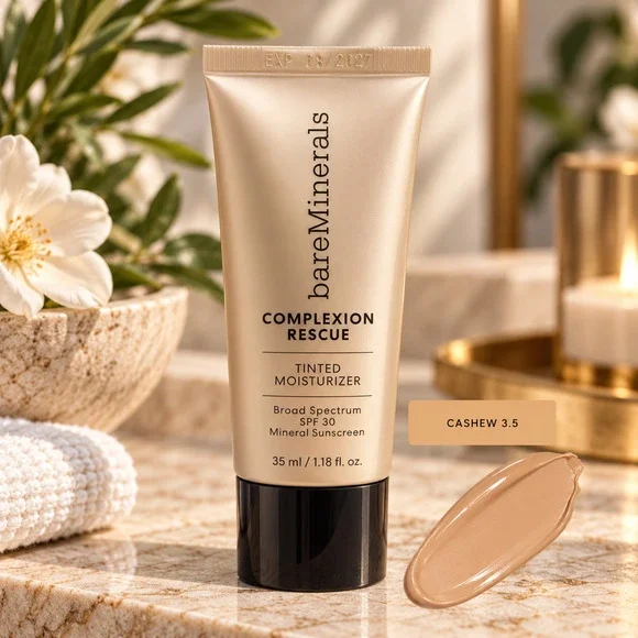 New bareMinerals Complexion Rescue Tinted Moisturizer SPF30 Cashew 3.5 1.18oz