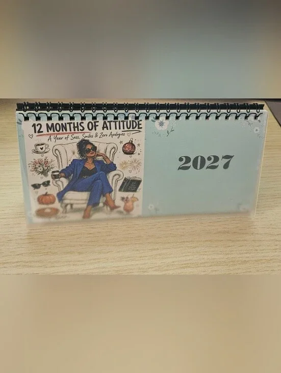 12 Months of Attitude 2027 Desk Calendar